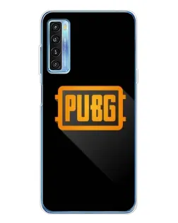 Чехол для TCL 20L Plus с картинкой «PUBG — рамка лого»