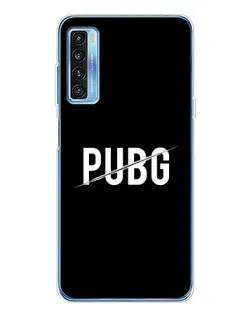 Чехол для TCL 20L Plus с картинкой «PUBG — белый логотип»