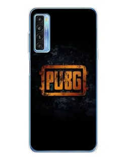 Чехол для TCL 20L Plus с картинкой «PUBG — золотой логотип»