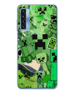 Чехол для TCL 20L Plus с картинкой «Криперы Minecraft» Чехол для TCL 20L Plus с картинкой «Криперы Minecraft»