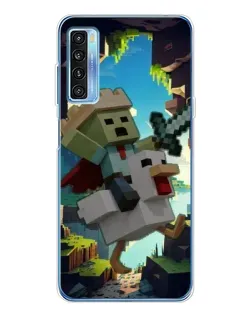 Чехол для TCL 20L Plus с картинкой «Стив и гусь» Чехол для TCL 20L Plus с картинкой «Стив и гусь»