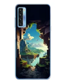 Чехол для TCL 20L Plus с картинкой «Вид из пещеры»