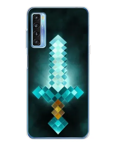Чехол для TCL 20L Plus с картинкой «Алмазный меч неон»