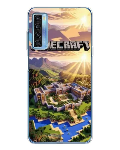 Чехол для TCL 20L Plus с картинкой «Minecraft панорама»