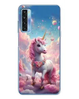 Чохол для TCL 20L Plus з картинкою «Єдиноріг серед хмар»