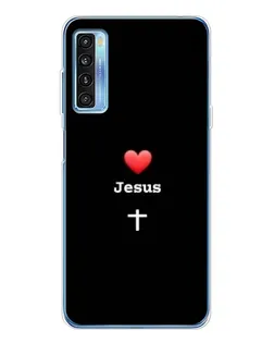 Чохол для TCL 20L Plus з картинкою «Серце - Jesus»