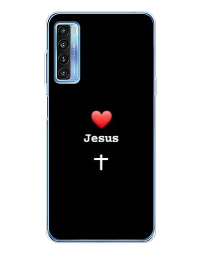 Чохол для TCL 20L Plus з картинкою «Серце - Jesus»