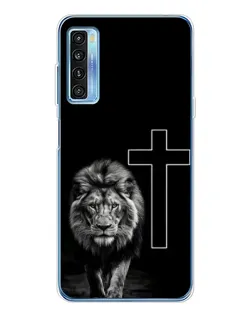 Чохол для TCL 20L Plus з картинкою «Лев та Хрест»