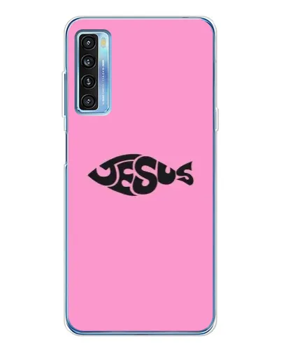 Чохол для TCL 20L Plus з картинкою «Рожевий символ Jesus»