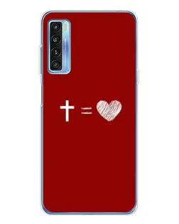 Чехол для TCL 20L Plus с картинкой «Уравнение любви»