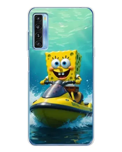Чохол для TCL 20L Plus з картинкою «Спанч Боб на гідроциклі» Чохол для TCL 20L Plus з картинкою «Спанч Боб на гідроциклі»