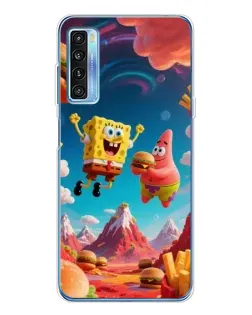 Чохол для TCL 20L Plus з картинкою «Космічний фастфуд»
