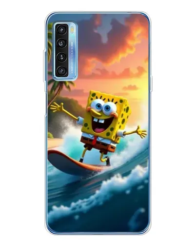 Чохол для TCL 20L Plus з картинкою «Губка Боб серфінгіст» Чохол для TCL 20L Plus з картинкою «Губка Боб серфінгіст»