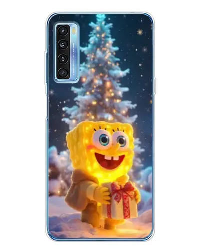 Чохол для TCL 20L Plus з картинкою «Різдвяний Спанч Боб» Чохол для TCL 20L Plus з картинкою «Різдвяний Спанч Боб»