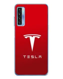 Чохол для TCL 20L Plus з картинкою «Tesla Red Classic»