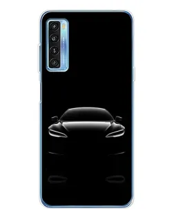 Чохол для TCL 20L Plus з картинкою «Силует Tesla Night»