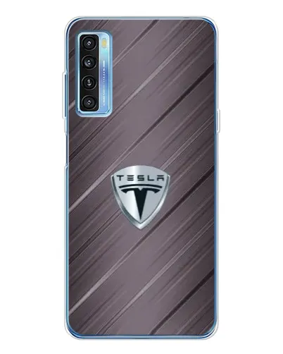Чохол для TCL 20L Plus з картинкою «Металева текстура Tesla» Чохол для TCL 20L Plus з картинкою «Металева текстура Tesla»