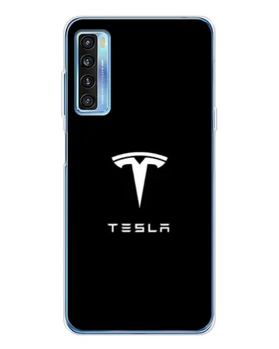 Чохол для TCL 20L Plus з картинкою «Tesla White Logo» Чохол для TCL 20L Plus з картинкою «Tesla White Logo»