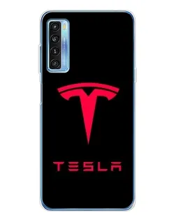 Чохол для TCL 20L Plus з картинкою «Tesla Red Logo»