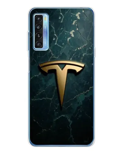 Чохол для TCL 20L Plus з картинкою «Мармурова Tesla Gold» Чохол для TCL 20L Plus з картинкою «Мармурова Tesla Gold»
