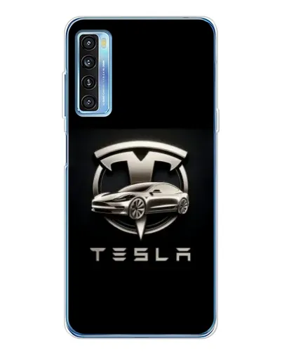Чохол для TCL 20L Plus з картинкою «Tesla — срібне авто» Чохол для TCL 20L Plus з картинкою «Tesla — срібне авто»