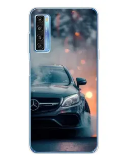 Чохол для TCL 20L Plus з картинкою «Mercedes — нічне місто»