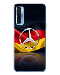 Чохол для TCL 20L Plus з картинкою «Mercedes — прапор Німеччини»
