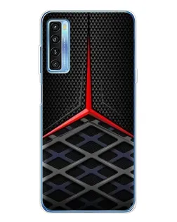 Чохол для TCL 20L Plus з картинкою «Mercedes Carbon Grid»