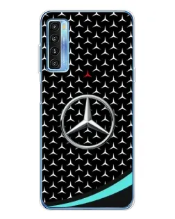 Чохол для TCL 20L Plus з картинкою «Mercedes — бірюзовий акцент»