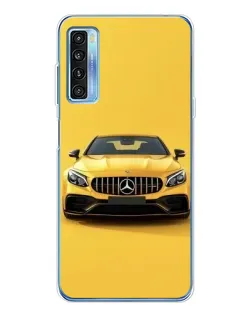 Чохол для TCL 20L Plus з картинкою «Жовтий Mercedes GT»