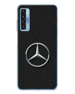 Чохол для TCL 20L Plus з картинкою «Карбоновий Mercedes стиль»