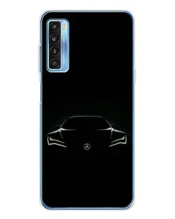 Чохол для TCL 20L Plus з картинкою «Mercedes — силует авто»