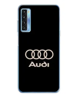 Чохол для TCL 20L Plus з картинкою «Audi — золотий логотип»