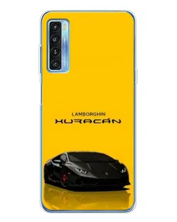 Чохол для TCL 20L Plus з картинкою «Lamborghini Huracan чорний»