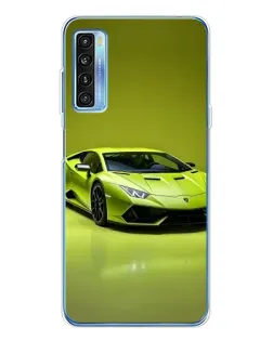 Чохол для TCL 20L Plus з картинкою «Салатовий Lamborghini Huracan»