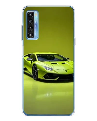 Чохол для TCL 20L Plus з картинкою «Салатовий Lamborghini Huracan»