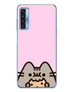 Чохол для TCL 20L Plus з картинкою «Pusheen та печиво» Чохол для TCL 20L Plus з картинкою «Pusheen та печиво»
