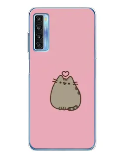 Чохол для TCL 20L Plus з картинкою «Pusheen серце»