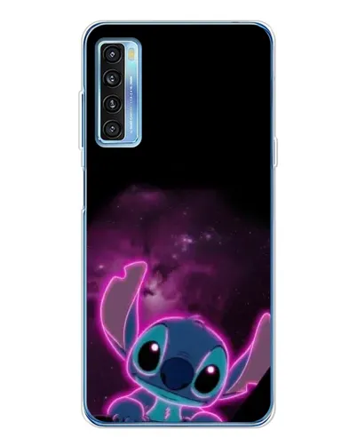 Чехол для TCL 20L Plus с картинкой «Неоновый Stitch»