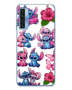 Чехол для TCL 20L Plus с картинкой «Стикеры Stitch и Angel» Чехол для TCL 20L Plus с картинкой «Стикеры Stitch и Angel»