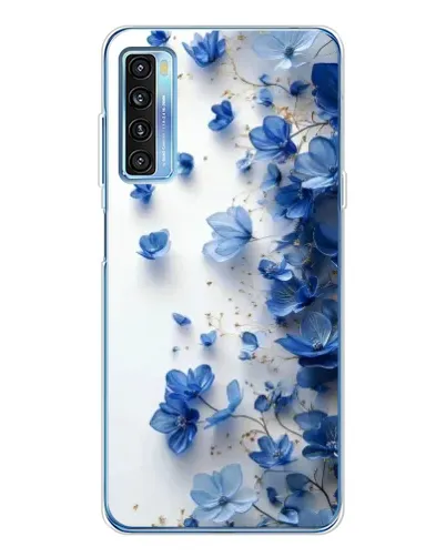 Чохол для TCL 20L Plus з картинкою «Блакитний квітковий каскад» Чохол для TCL 20L Plus з картинкою «Блакитний квітковий каскад»