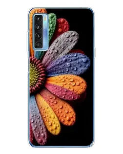 Чохол для TCL 20L Plus з картинкою «Райдужна квітка»