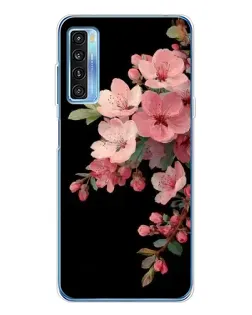 Чохол для TCL 20L Plus з картинкою «Рожева гілка сакури»