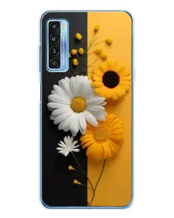 Чохол для TCL 20L Plus з картинкою «Соняшник та ромашка»