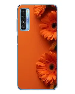Чохол для TCL 20L Plus з картинкою «Помаранчеві гербери»