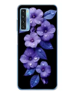 Чохол для TCL 20L Plus з картинкою «Фіолетові квіти з росою» Чохол для TCL 20L Plus з картинкою «Фіолетові квіти з росою»