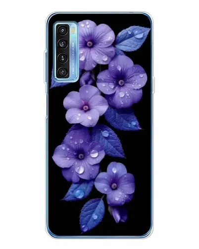 Чохол для TCL 20L Plus з картинкою «Фіолетові квіти з росою» Чохол для TCL 20L Plus з картинкою «Фіолетові квіти з росою»