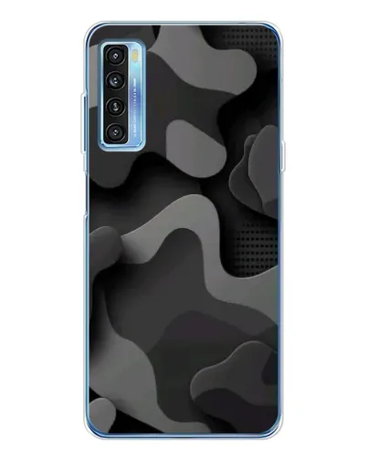 Чохол для TCL 20L Plus з картинкою «Темний абстрактний камуфляж»