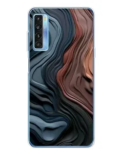 Чохол для TCL 20L Plus з картинкою «Кольорові хвилі каньйону»