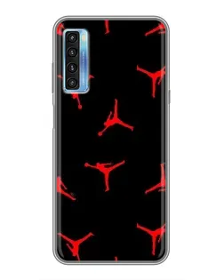 Чохол для TCL 20L з картинкою «Jordan Red Pattern» Чохол для TCL 20L з картинкою «Jordan Red Pattern»